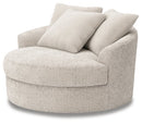 Cuddle Plush Oversized Swivel Accent Chair