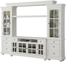 Parker House Cape Cod 4 Piece TV Console in Vintage White
