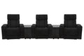 Parker Living Phoenix Zero Gravity Power 3 Seat Home Theater Seating with 2 Wedges and Immersive Audio