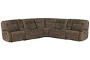Parker Living Cooper - Shadow Brown 7 Piece Modular Manual Reclining Sectional