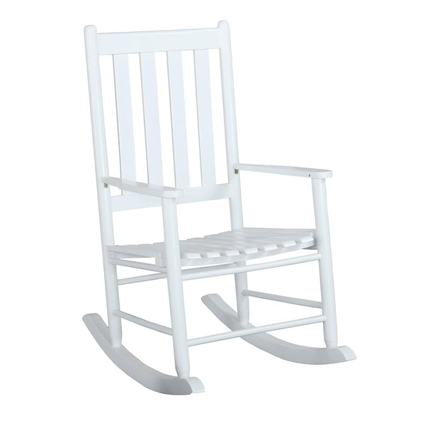 Annie Slat Back Wooden Rocking Chair White image