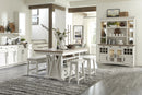 Parker House Americana Modern Dining 72 inch Island Counter Height Extendable Dining Table