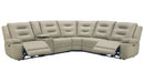 Parker Living Caldwell Fog 6 Piece Modular Power Reclining Sectional with Power Adjustable Headrests