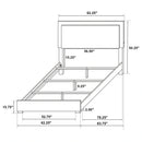 Marceline Panel Bed with LED Lighting