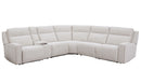 Parker Living Lancaster - Fluffy River Rock 6 Piece Zero Gravity Power Reclining Sectional with Power Adjustable Headrests