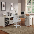 Parker House Boca L Shape Desk with Credenza and Lateral File