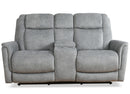 Parker Living Linus - Hudson Grey Zero Gravity Power Reclining Console Loveseat