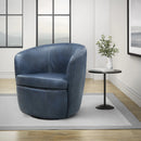 Parker Living Barolo 100% Italian Leather Swivel Club Chair Two Pack