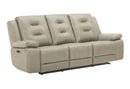 Parker Living Caldwell - Tahoe Fog Power Reclining Sofa and Loveseat