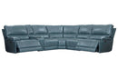 Parker Living Whitman - Powered By Freemotion 6 Piece Modular Power Reclining Sectional with Power Adjustable Headrests