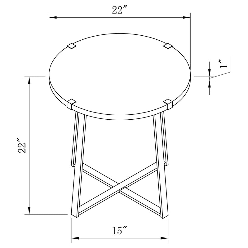 Marcus End & Side Table