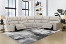 Parker Living Easton - Steamboat Brown 6 Piece Zero Gravity Power Reclining Sectional with Power Adjustable Headrests
