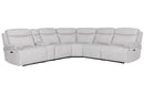 Parker Living Alpine - Airy Midnight 6 Piece Zero Gravity Power Reclining Sectional with Power Adjustable Headrests