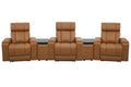 Parker Living Phoenix Zero Gravity Power 3 Seat Home Theater Seating with 2 Wedges and Immersive Audio