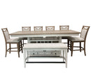 Parker House Americana Modern Dining 49 Inch Upholstered Counter Bench