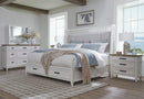 Parker House Americana Modern Bedroom 3 Drawer Nightstand with Charging Station