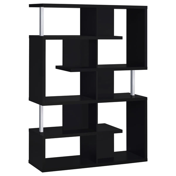 Hoover 5-tier Bookcase Black and Chrome image
