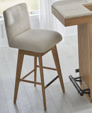 Parker House Escape - Dining 78 Inch Bar with 2 Upholstered Swivel Barstools