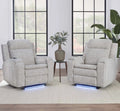 Parker Living Armstrong Power Recliner with Heat Massage and Auto-Glide Two Pack