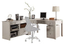 Parker House Boca L Shape Desk with Credenza and Lateral File