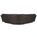 Parker Living Easton - Steamboat Brown 6 Piece Zero Gravity Power Reclining Sectional with Power Adjustable Headrests
