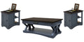 Parker House Americana Modern Cocktail Table with 2 Chairside Tables