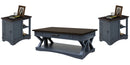 Parker House Americana Modern Cocktail Table with 2 Chairside Tables