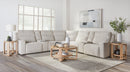 Parker Living Lancaster - Fluffy River Rock 7 Piece Zero Gravity Power Reclining Sectional with Power Adjustable Headrests