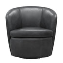 Parker Living Barolo 100% Italian Leather Swivel Club Chair Two Pack