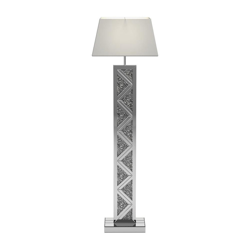 Carmen Geometric Base Floor Lamp Silver image