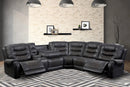 Parker Living Outlaw - Stallion 6 Piece Modular Power Reclining Sectional with Drop Down Table