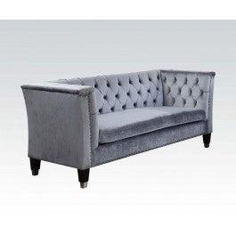 Acme Honor Loveseat in Blue-Gray Velvet 52786 image