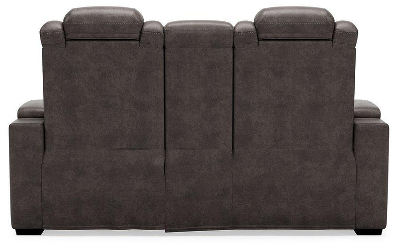 HyllMont Power Reclining Loveseat with Console