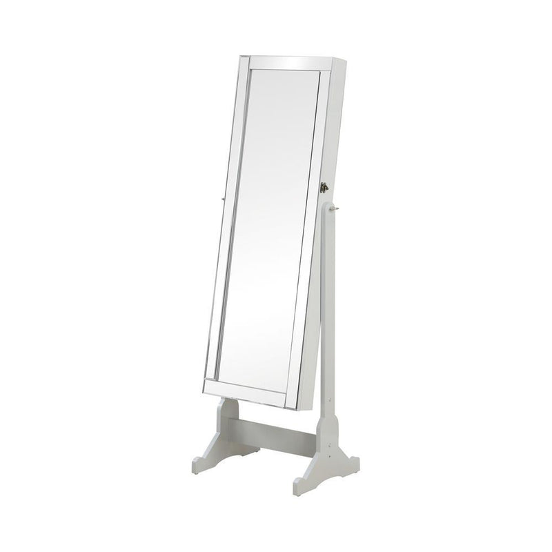 Yvonne Storage Jewelry Cheval Mirror Grey