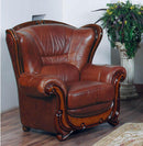 ESF Furniture 100 Living Room Chair in Chestnut Brown