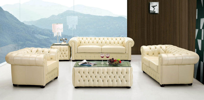 ESF Furniture 258 Loveseat in Ivory