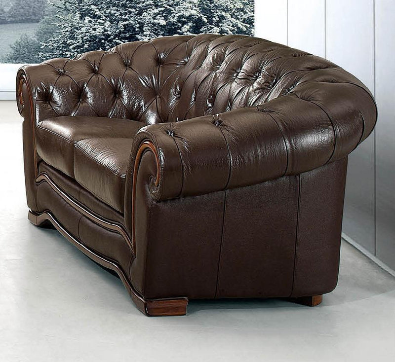 ESF Furniture 262 Loveseat in Chocolate Brown