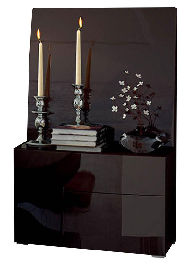 ESF Furniture Barcelona 2 Drawer Nightstand in Dark Brown image