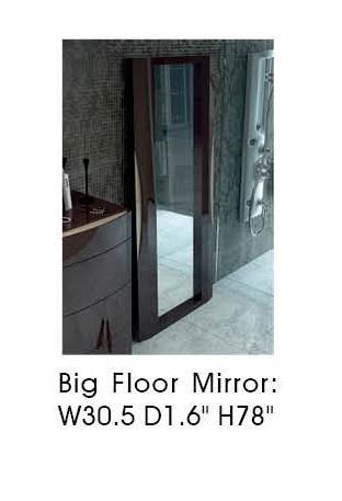 ESF Furniture Barcelona Standing Mirror in Dark Brown image