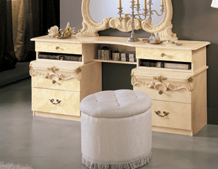 ESF Furniture Barocco Vanity Dresser in Ivory image