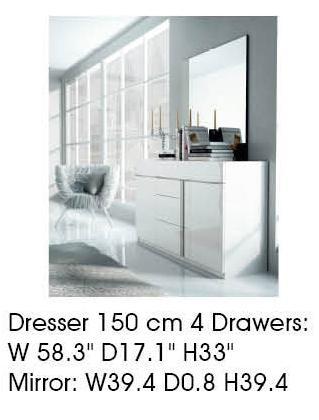 ESF Furniture Granada Dresser 150 in White image