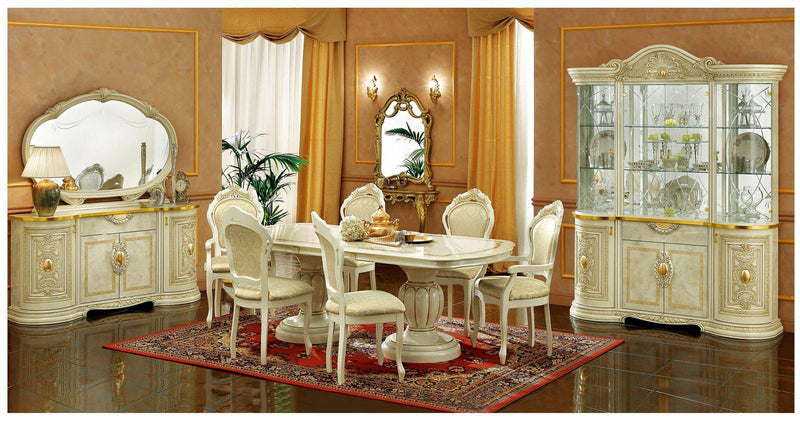 ESF Furniture Leonardo 4-Door Buffet in Ivory