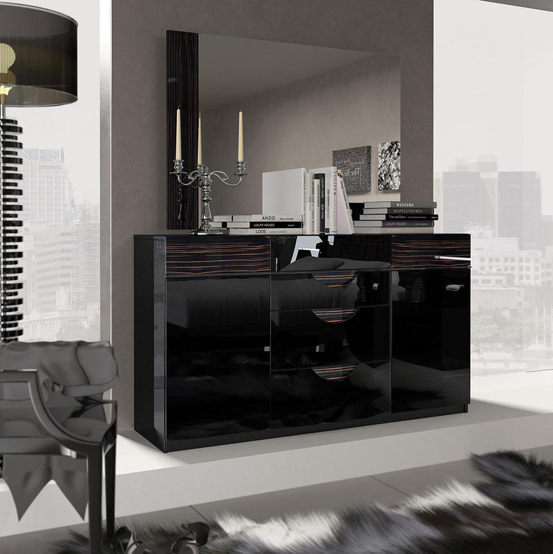 ESF Furniture Marbella Dresser 150 in Black