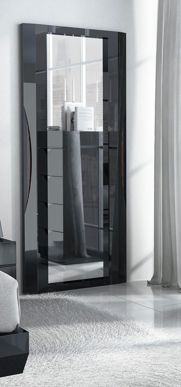 ESF Furniture Marbella Standing Mirror in Black