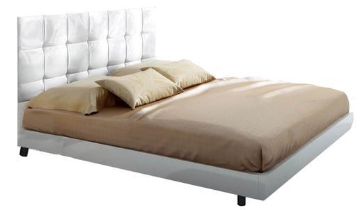 ESF Furniture Granada Queen Platform with Storage Bed in White