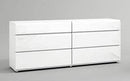 ESF Furniture Sara Double Dresser in White