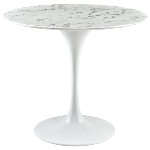 Lippa 36" Round Artificial Marble Dining Table image