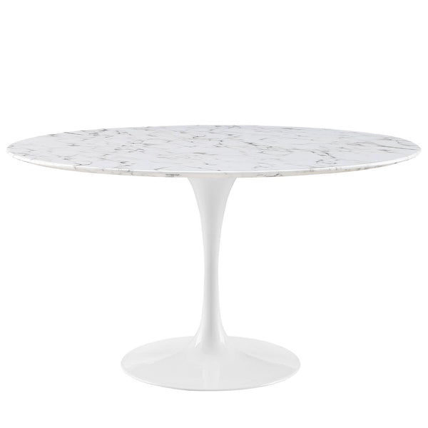 Lippa 54" Round Artificial Marble Dining Table image