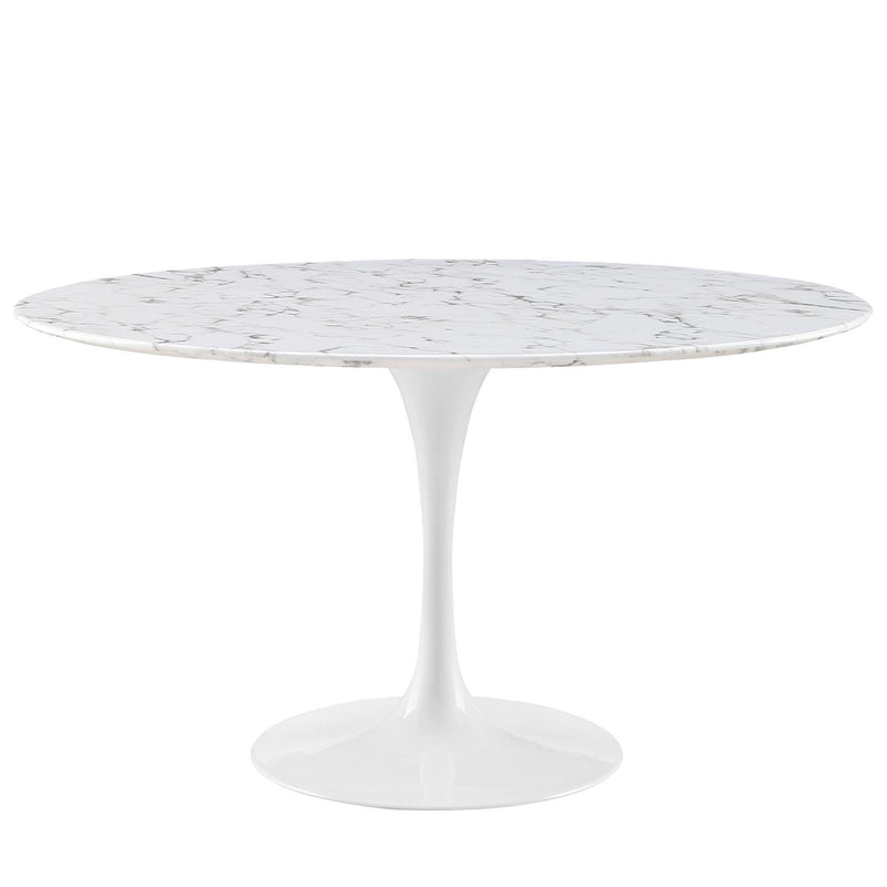 Lippa 54" Round Artificial Marble Dining Table image