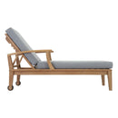 Marina Outdoor Patio Teak Single Chaise